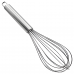Stainless Steel Wire Whisk, Egg Beater, Kitchen Tool, 25cm (Silver), Standard